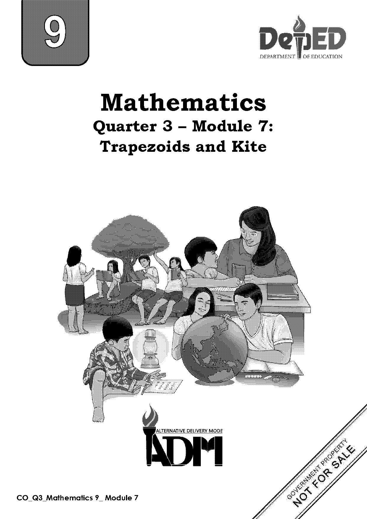 geometry trapezoid and kite worksheet