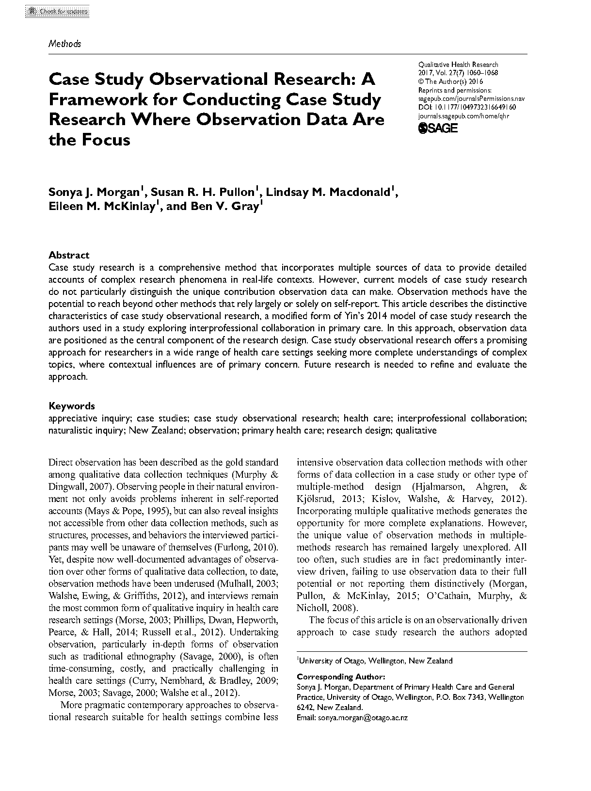 case study research article pdf